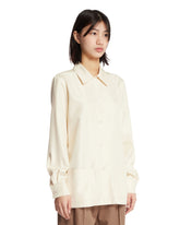 Beige Lucetta Silk Shirt | PDP | Antonia