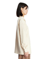 Beige Lucetta Silk Shirt | PDP | Antonia