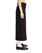 Pantaloni Lior Cropped In Lana Blu | PDP | Antonia