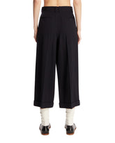 Pantaloni Lior Cropped In Lana Blu | PDP | Antonia