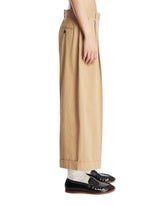 Beige Lior Cotton Trousers | PDP | Antonia