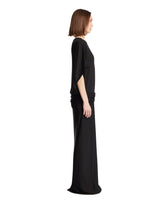 Black Viscose Maxi Dress | PDP | Antonia