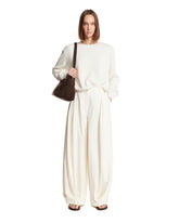 Maglione In Cotone E Seta Bianco | PDP | Antonia
