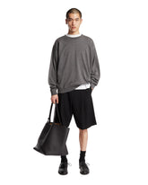 Black Sayed Wool Shorts | PDP | Antonia