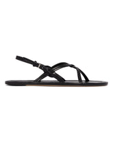 Black Thin Cross Sandals | PDP | Antonia