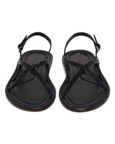 Black Thin Cross Sandals | PDP | Antonia