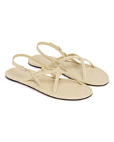 Beige Thin Cross Sandals | PDP | Antonia