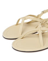 Beige Thin Cross Sandals | PDP | Antonia