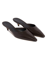 Brown Leather Mules | PDP | Antonia