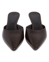 Brown Leather Mules | PDP | Antonia