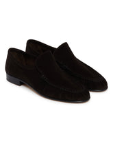 Brown Two Suede Soft Loafers | PDP | Antonia