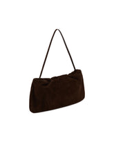 Brown XL Suede Bourse Clutch | PDP | Antonia