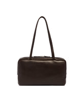 Brown Astra Leather Bowling Bag | PDP | Antonia