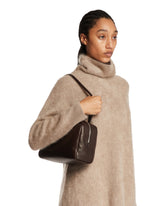 Brown Astra Leather Bowling Bag | PDP | Antonia