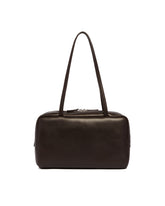 Brown Astra Leather Bowling Bag | PDP | Antonia