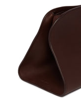 Dark Brown Leather Peggy Clutch | PDP | Antonia