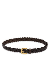 Brown Leather Cord Belt | PDP | Antonia