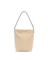 Beige and Brown Medium N/S Park Tote | PDP | Antonia