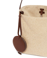 Beige and Brown Medium N/S Park Tote | PDP | Antonia
