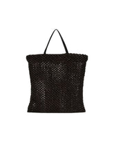 Borsa Intrecciata In Rafia Nera | PDP | Antonia