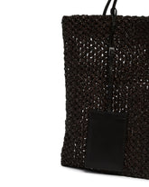 Borsa Intrecciata In Rafia Nera | PDP | Antonia