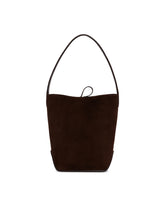 Brown N/S Park Small Tote Edge Bag | PDP | Antonia
