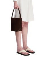 Brown N/S Park Small Tote Edge Bag | PDP | Antonia