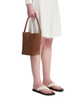 Brown N/S Park Small Edge Tote Bag | PDP | Antonia