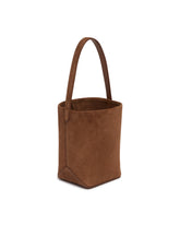 Brown N/S Park Small Edge Tote Bag | PDP | Antonia