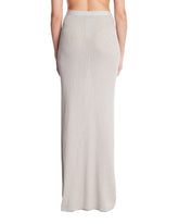 Gray Long Skirt with Micro Sequins | PDP | Antonia