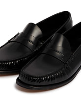 Black Glossy Loafers | PDP | Antonia