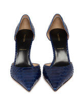Blue Croco Pumps | PDP | Antonia