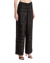 Black Monogram Pants | PDP | Antonia