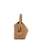 Beige T-Lock Leather Top Handle Bag | PDP | Antonia