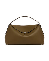 Green T-Lock Leather Bag | PDP | Antonia