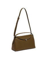 Green T-Lock Leather Bag | PDP | Antonia