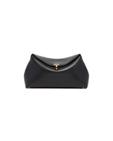 Black T-Lock Clutch | PDP | Antonia