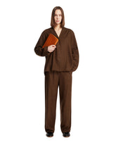 Brown Monogram Pants | PDP | Antonia