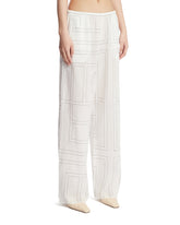 White Monogram Pants | PDP | Antonia