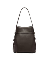 Brown Leather Belted Bag | PDP | Antonia