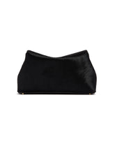 Borsa T-Lock Clutch In Cavallino Nera | PDP | Antonia