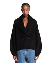 Black Double-Breasted Wool Cardigan | All | Antonia