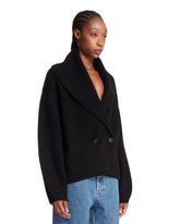 Cardigan Doppiopetto in Lana Nero | PDP | Antonia