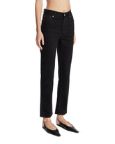 Black Cropped Straight-Leg Jeans | PDP | Antonia