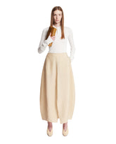 Beige Parachute Silk Skirt | PDP | Antonia