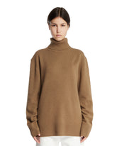 Beige Turtleneck Sweater | PDP | Antonia