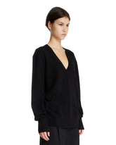 Black V-Neck Sweater | PDP | Antonia