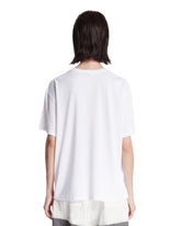 White Cotton Crew Neck T-Shirt | PDP | Antonia