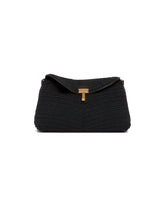 Black T-Lock Mini Clutch | PDP | Antonia