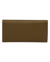 Green T-Lock Leather Wallet | PDP | Antonia